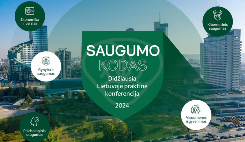 Didžiausioje Lietuvoje nemokamoje konferencijoje „Saugumo kodas“ – daugiau nei 130 pranešėjų ir 2000 dalyvių 